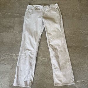 Bonobos Washed Chinos 33x32 Straight Fit Khaki Tan 100% Cotton Gingham Pocket